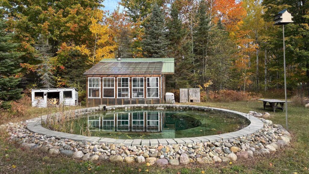 10 acre wooded off grid homestead at 3445 Birchwood Trl Rogers City MI