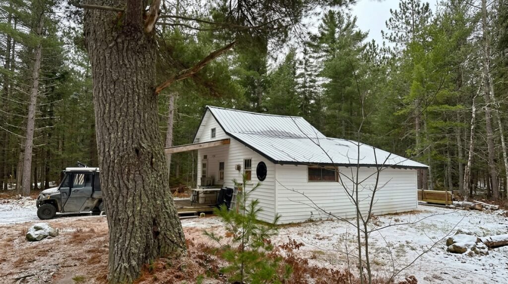40 acre off grid hunting camp at Fs 3132 Trout Lake MI
